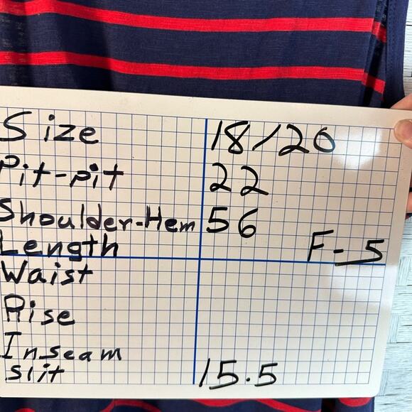 Lane Bryant tank top midi dress knit striped nautical razorback costal plus size - Picture 15 of 15